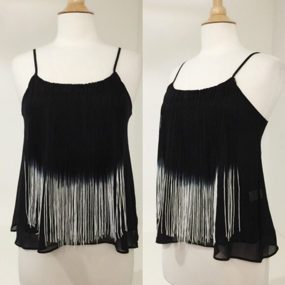 April Spirit Chiffon Ombré Tank Top